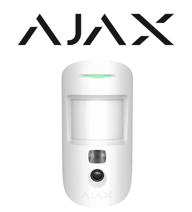AJAX MotionCam W (PhOD) - Detector de movimiento con Verificación fotográfica y con la función de mandar imágenes sobre demanda. Color Blanco