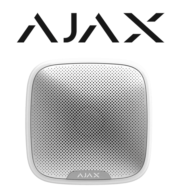 AJAX StreetSiren W- Sirena Exterior Reforzada Inalámbrica (28315.07.WH3)