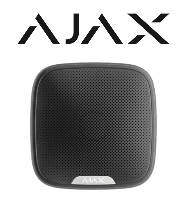 AJAX StreetSiren B- Sirena Exterior Reforzada Inalámbrica. Color Negro