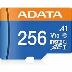 ADATA 256GB | Memoria Micro SD 256 Gb Adata Class10 Con Adaptador SD Negro