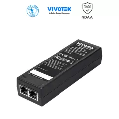 VIVOTEK--VIVOTEK AP-GIC-011A-030 - Inyector PoE Gigabit, 30W, 1 puerto, 802.3af/at, NDAA, 55VDC/0.55A, Proteccion 6KV-