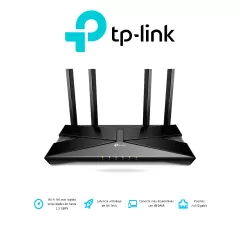TP-LINK--TP-LINK Archer AX10 - Ruteador WiFi 6 AX 1500 Mbps con 1 puerto WAN RJ45 Gigabit Ethernet, 4 puertos LAN RJ45 Gigabit Ethernet, tecnologías MU-MIMO 2X2 y OFDMA, además 4 antenas con Beamforming.-