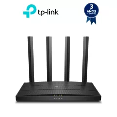 TP-LINK--TP-LINK Archer AX12 - Ruteador WiFi 6 AX 1500Mbps con 1 puerto WAN RJ45 Gigabit Ethernet, 3 puertos LAN RJ45 Gigabit Ethernet, tecnologías MU-MIMO y OFDMA, además 4 antenas con Beamforming.-