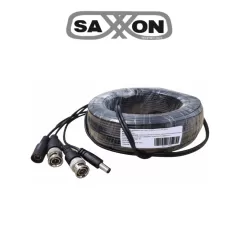 SAXXON--SAXXON WB0130C- Cable de 30 Metros Armado para Video y Energia/ Para Camaras Hasta 8 Megapixeles/ con Conectores BNC y de Energía/ Uso Interior/ Cable de Video 100% Cobre/ 12W/ Soporta: AHD/CVI/TVI/CVBS/-
