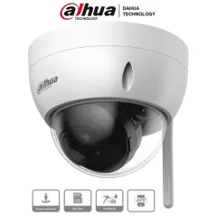 DAHUA--DAHUA IPC-HDBW1230DE-SW - Camara IP Domo Wifi de 2 Megapixeles/ Lente de 2.8 mm/ 100 Grados de Apertura/ IR de 30 Metros/ Ranura para MicroSD/ IP67/ Antivandalica Ik10/ Detección de Humanos SMD/ Hasta 80 Metros de Alcance en Area Abierta/-