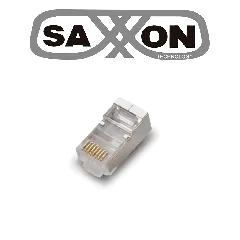 SAXXON--SAXXON S901B - Conector plug RJ45 para cable UTP/FTP /CAT 5E / Blindado / Paquete 100 piezas-
