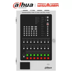 DAHUA--DAHUA WISUALARM DHI-HY-1025 - Panel de Detección de Incendio Direccionable, 500 dispositivos, Cuenta con Impresora, Pantalla LCD 4.3" (480x272), Protección contra cortocircuito, circuito abierto y sobrecorriente, Largo Historial de Eventos-