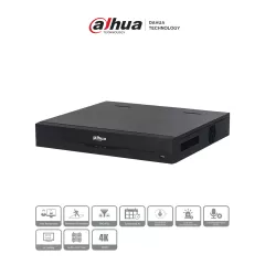 DAHUA--DAHUA DH-XVR5432L-I3 - DVR de 32 canales 5MP Lite con IA WizSense, H.265+, 4 bahías para HDD, 32 canales IP, 2 canales de reconocimiento facial, SMD Plus, codificación IA, Onvif, funciones IoT & POS.-
