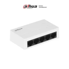 DAHUA--DAHUA PFS3005-5GT-L - Switch para Escritorio 5 Puertos/ Gigabit Ethernet/ 10/100/1000/ Diseño Compacto/ Capa 2/ Switching 10 Gbps/ Velocidad de Reenvio de Paquetes 7.44 Mbps/ Blanco/-