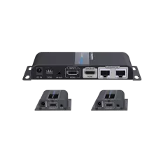 SAXXON--SAXXON LKV712PRO- Kit extensor HDMI de 2 Puertos/ Hasta 40 metros/ CAT6/ 6A/ 7/ Resolucion 1080p/ loop HDMI/ Transmisor IR/ Plug and play-