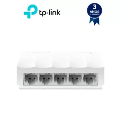 TP-LINK--TP-LINK LS1005 - Switch Litewave no administrable de escritorio con 5 puertos fast ethernet RJ45 10/100Mbps. Diseño compacto y plug & play.-