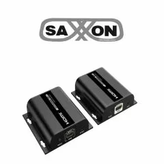 SAXXON--SAXXON LKV38340- Kit extensor HDMI sobre IP/ Resolucion 1080p/ Cat 5e/ 6/ hasta 120 metros/ Hasta 253 receptores/ Delay de 70ms/ HdBIT/ Transmisor de IR/ Plug and play-