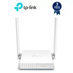 TP-LINK--TP-LINK TL-WR820N - Router inalámbrico WISP de 2.4 GHz de 300 Mbps con 2 antenas externas omnidireccionales de 5 dBi, 2 puertos LAN 10/100 Mbps y 1 puerto WAN 10/100 Mbps.-