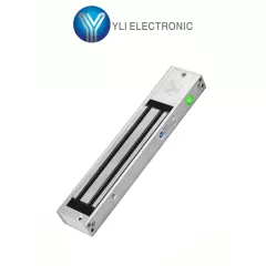YLI ELECTRONIC--YLI YM280NLED - Cerradura Magnética con LED / Fuerza de Sujeción 280Kg /600Lb / Voltaje Dual 12v/24 VDC / Puertas de madera, vidrio, metálica-