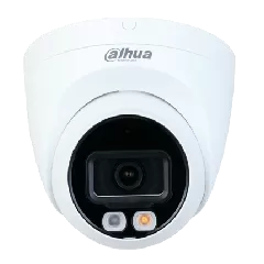 DAHUA IPC-HDW2449T-S-IL - Camara Domo IP de 4 Megapixeles/ Con Iluminador Dual Inteligente+Full Color/ WizSense/ Lente de 2.8mm/ 95 Grados/ Microfono Integrado/30 Mts de IR y Luz Visible/Metálica/Ranura MicroSD/WDR de 120 dB/SMD Plus/PoE/#LoNuevo