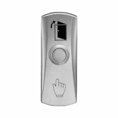 YLI ELECTRONIC--YLI PBK815 - Botón de Salida Mecánico, Carcasa Metálica, Función NO, Sin Caja de Instalación Requerida-