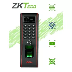 ZKTECO--ZKTECO TF1700 - Control de Acceso Exterior de Huella, Tarjeta y Contraseña / Soporta 3000 Huellas / 10000 Tarjetas RFID 125 khz / Almacena 30000 Registros / Conexión TCPIP / USB / Compatible con Software ZK Access 3.5-