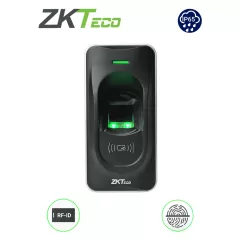 ZKTECO--ZKTECO FR1200 - Lector Esclavo De Huella y Tarjetas ID 125 Khz / Interior / Exterior / Conexión RS485 / Indicador de Estado / Requiere Panel Serie Inbio (no incluye fuente / se energiza desde el panel)-