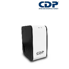 CHICAGO DIGITAL POWER--CDP R2C-AVR1008 - Regulador de 1KVA / 500W con 8 terminales de salida: 4 con protección de sobretensión y 4 con protección AVR, incluyendo protección de línea datos-