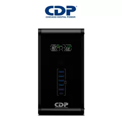 CHICAGO DIGITAL POWER--CDP R-Smart1510 - UPS de 1500VA / 900W con pantalla LCD, 10 terminales de salida: 5 con respaldo y AVR, y 5 con supresión de picos.-