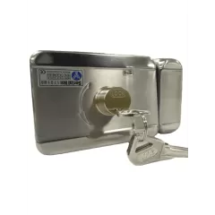 YLI ELECTRONIC--YLI ABK703BS - Cerradura inteligente anti impacto cuenta con juego de 3 llaves, sensor con luz LED de status o correcto cerrado, apertura con pulso voltaje de 12VDC /-