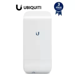 UBIQUITI--UBIQUITI NANOSTATION LOCOM2 - Radio con antena integrada Airmax 2.4GHz para uso en exteriores con tecnología MIMO. Cuenta con un panel de antena de 8 dBi y una potencia de transmisión de 23 dBm, ofrece un rendimiento de hasta 150 Mbp-