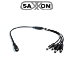 SAXXON--SAXXON PSUWB07 - Divisor de Energía para 4 Cámaras/ 1 Conector Hembra + 4 Conectores Macho/ 2.1 mm/-