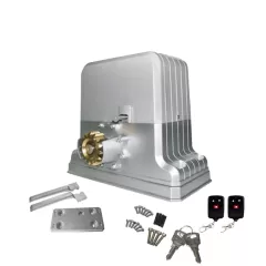 WEJOIN--WEJOIN WJPKMP202 - Motor para portón deslizante o corredizo / Soporta hasta 1800 Kg / Control remoto 418 Mhz / Limites físicos / Compatible con Cremallera WJKJCT-