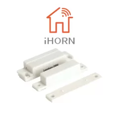 HORN--IHORN HO03 - Contacto Magnético Alámbrico / Compatible Con DSC / RISCO / IHORN / Salida NC-