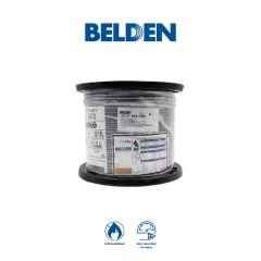 BELDEN--BELDEN 24120081000 - Cable UTP 100% cobre / Categoria 6+ / IBDN / GIGAFLEX 2412 CMR / Color gris / Bobina de 305 Mts-