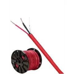 BELDEN--BELDEN 5220UL0021000 - Bobina de cable para sistemas de deteccion de incendio / 2 Conductores / Calibre 16 / Sin blindar / Rojo / 305 Metros-