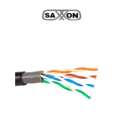 SAXXON--SAXXON OUTP5ECCAEXT - Cable UTP CCA, categoría 5E, color negro, 305 metros para exterior, con 4 pares y doble forro-