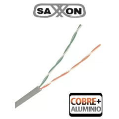 SAXXON--SAXXON OCAT3CCA - Bobina de Cable UTP Cat3/ 305 Metros/ CCA/ Color Gris/ Uso Interior/ 2 Pares/ Para Usos Multiples/-