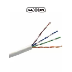 SAXXON--SAXXON OUTP5ECOP305BC - Bobina de Cable UTP Cat5e 100% Cobre/ 305 Metros/ Bobinado REELEX/ Color Blanco/ Uso Interior/ 4 Pares/ Soporta Pruebas de Rendimiento/ Ideal para Cableado de Redes y Video/-
