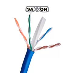 SAXXON--SAXXON OUTP6CCA305AZ3 - Cable UTP CCA / Categoria 6 / Color azul obscuro / Interior / 305 Mts / Redes / Video / 4 Pares-