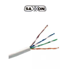 SAXXON--SAXXON OUTP6CCA305BC - Cable UTP CCA / Categoria 6 / Color blanco / Interior / 305 Mts / Redes / Video / 4 Pares-