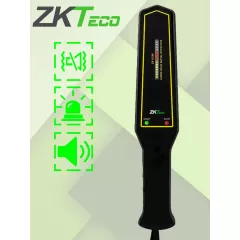 ZKTECO--ZKTECO D180 - Detector de metales portátil con alta sensibilidad, indicador visual y alarmas sonora y de vibración. Su batería recargable de 9VDC proporciona hasta 40 horas de uso continuo, ideal para aplicaciones de seguridad eficientes y prolongadas.-