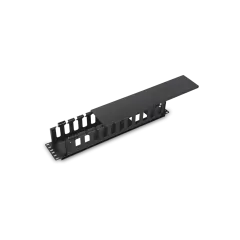 SAXXON--SAXXON J6069 - Organizador de cable horizontal para rack / Un lado / Plastico / 2U-