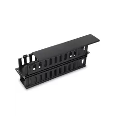 SAXXON--SAXXON J60610 - Organizador de cable horizontal para rack / Doble lado / Plastico / 2U-