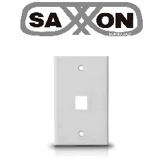 SAXXON--SAXXON A1751A - Placa de pared / Vertical / 1 Puerto tipo keystone / Color blanco-