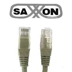 SAXXON--SAXXON P5E1UG - Cable patch cord UTP 1 metro / CAT 5E / Color gris-