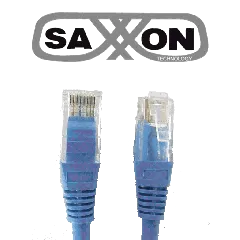 SAXXON--SAXXON P5E1UA - Cable patch cord UTP 1 metro / CAT 5E / Color azul-