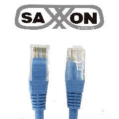 SAXXON--SAXXON P5E2UA - Cable patch cord UTP 2 metros / CAT 5E / Color azul-