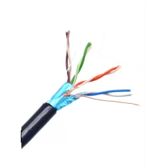 SAXXON--SAXXON OFTPCAT5ECOPE150N - Bobina de Cable FTP Cat5e 100% Cobre/ 150 Metros/ Blindado/ Color Negro/ Uso Exterior/ Ideal para Cableado de Redes de Datos y Video/ Cert ISO9001/ UL / RoSH/-