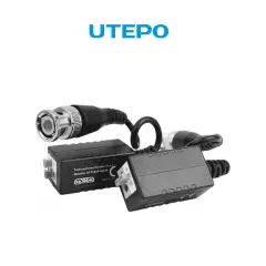 UTEPO--UTEPO UTP101PHD4B - Par de transceptores pasivos (Video Baluns) soporta 4MP a 200m, 1080p a 250m, 720p a 300m en CVI. Compatible con HDCVI, TVI, AHD y CVBS. Incluye 2 terminales Push para fácil conexión-