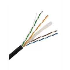 SAXXON--SAXXON OUTP6COP150NE - Bobina de Cable UTP Cat6 100% Cobre/ 150 Metros/ Uso Exterior/ Cubierta LDPE/ 4 Pares/ Soporta Pruebas de Rendimiento/ Cumple con Estandares ISO / IEC 11801 Ed2; EIA / TIA568B/ UL/ Ideal para Cableado de Redes y Video/-