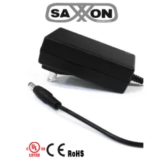 SAXXON--SAXXON PSU1203 - Fuente de Poder Regulada de 12 Vcc 3 Amperes/ Cable de 1.2 Metros/ Para Usos Multiples: Sistemas de CCTV, Acceso, Asistencia, etc/ Certificación UL/-