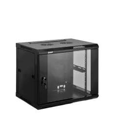 SAXXON--SAXXON SA660901 - Gabinete de pared / 9 UR / Fijo / Capacidad de carga de 60 Kg / Ancho 600 mm x profundidad 600 mm x alto 500 mm-