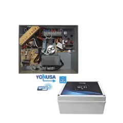 YONUSA--YONUSA EY10000127AFWIFI - Paquete de ENERGIZADOR de alta frecuencia ANTIPLANTAS de 10000V y modulo WiFi para control desde APP-
