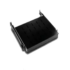 SAXXON--SAXXON 70033501- Charola para gabinete/ Deslizable para teclado/ Color negro/ Medidas 440 mm de ancho x 350 mm de profundidad 1UR-